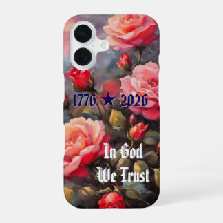 ピンクのバラ250歳の誕生日iPhone/iPadケース iPhone 16ケース