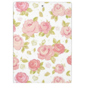 ピンクのバラ3の優雅の壁紙パターン クリップボード (裏面)