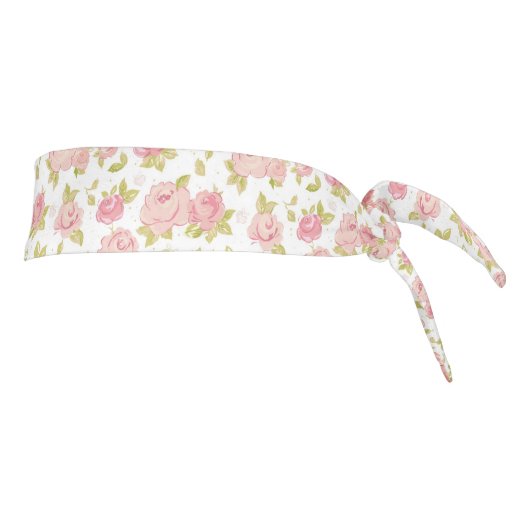 ピンクのバラ3の優雅の壁紙パターン タイヘッドバンド (回転90)