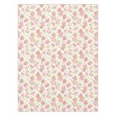 ピンクのバラ3の優雅の壁紙パターン テーブルクロス (正面)