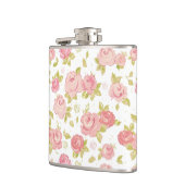 ピンクのバラ3の優雅の壁紙パターン フラスク (左)