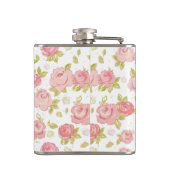 ピンクのバラ3の優雅の壁紙パターン フラスク (裏面)