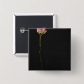 ピンクのバラ3 缶バッジ (正面&裏面)