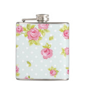 ピンクのバラ4の優雅の壁紙パターン フラスク (正面)