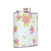 ピンクのバラ4の優雅の壁紙パターン フラスク (右)