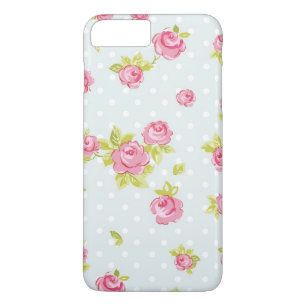 ピンクのバラ4の優雅の壁紙パターン iPhone 8 PLUS/7 PLUSケース
