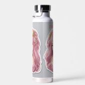 ピンクのバラ ウォーターボトル (右面)