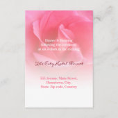ピンクのバラ エンクロージャーカード (正面)