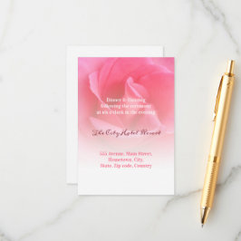 ピンクのバラ エンクロージャーカード