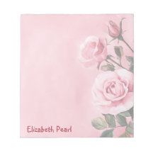 ピンクのバラ カスタムネーム 買い物リストTo-Doリスト