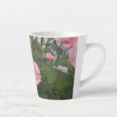 ピンクのバラ カフェラテマグ (右)