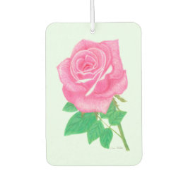 ピンクのバラ カーエアーフレッシュナー