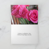 ピンクのバラ カード (内部)