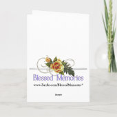 ピンクのバラ カード (裏面)