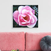 ピンクのバラ キャンバスプリント (インサイチュ (リビング))