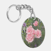 ピンクのバラ キーホルダー (正面左)
