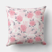 ピンクのバラ クッション (裏面)