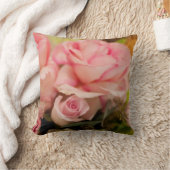 ピンクのバラ クッション (ブランケット)