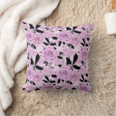 ピンクのバラ クッション (ブランケット)