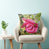 ピンクのバラ クッション (椅子)