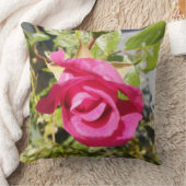 ピンクのバラ クッション (ブランケット)