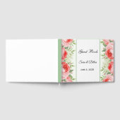 ピンクのバラ ゲストブック (全面)