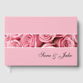 ピンクのバラ ゲストブック (正面)