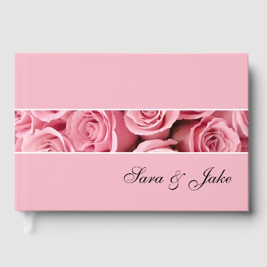 ピンクのバラ ゲストブック (正面)