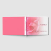 ピンクのバラ ゲストブック (全面)