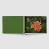 ピンクのバラ ゲストブック (全面)