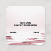 ピンクのバラ コーリングカード (裏面)