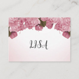 ピンクのバラ コーリングカード