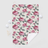 ピンクのバラ ゴルフタオル (インサイチュ)