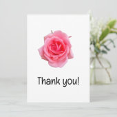 ピンクのバラ サンキューカード (スタンド正面)