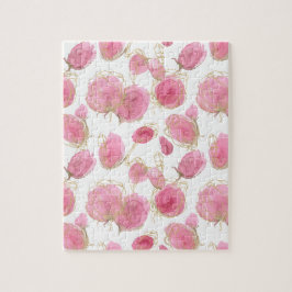 ピンクのバラ ジグソーパズル