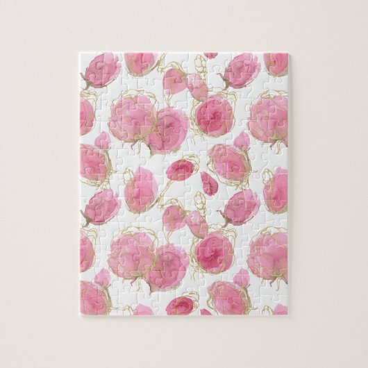 ピンクのバラ ジグソーパズル (縦)
