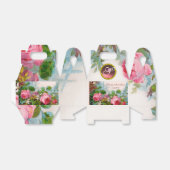 ピンクのバラ,ジャスミンの結婚宝石モノグラム フェイバーボックス (折り畳みなし)