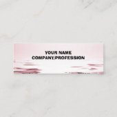 ピンクのバラ スキニー名刺 (裏面)