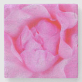 ピンクのバラ ストーンコースター (正面)