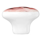 ピンクのバラ セラミックノブ (側面)