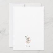 ピンクのバラ セーブザデート (裏面)