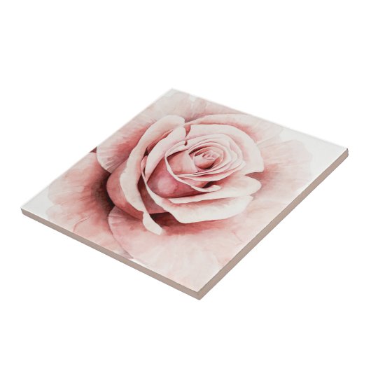 ピンクのバラ タイル (側面)