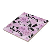 ピンクのバラ タイル (側面)