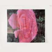 ピンクのバラ タペストリー (正面(横))