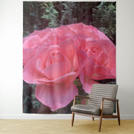 ピンクのバラ タペストリー (インサイチュ)