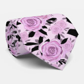 ピンクのバラ ネクタイ (ロール)