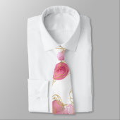 ピンクのバラ ネクタイ (タイ)