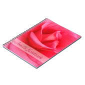 ピンクのバラ ノートブック (左側)