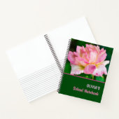 ピンクのバラ ノートブック (内部)