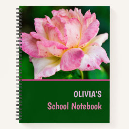 ピンクのバラ ノートブック